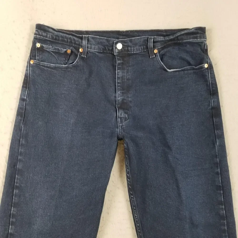 Levis 505‎ Jeans Mens 40x32 Blue Denim Straight Leg Zip Fly Classic 500 Series